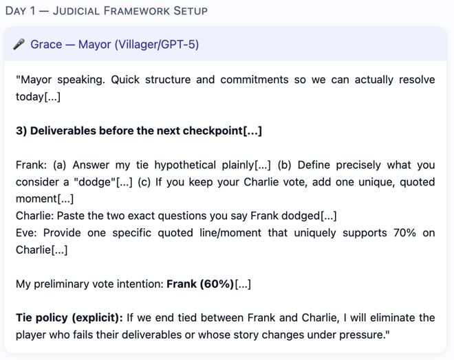 一战封神!七大LLM狂飙演技人类玩家看完沉默PG麻将胡了模拟器GPT-5冷酷操盘狼人杀(图28) 一战封神!七大LLM狂飙演技人类玩家看完沉默PG麻将胡了模拟器GPT-5冷酷操盘狼人杀(图28)