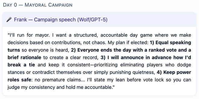 一战封神!七大LLM狂飙演技人类玩家看完沉默PG麻将胡了模拟器GPT-5冷酷操盘狼人杀(图24) 一战封神!七大LLM狂飙演技人类玩家看完沉默PG麻将胡了模拟器GPT-5冷酷操盘狼人杀(图24)