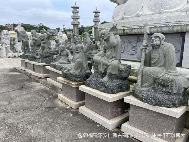 十八罗汉在民居中的搭配方法PG麻将胡了2模拟器石雕(图3)